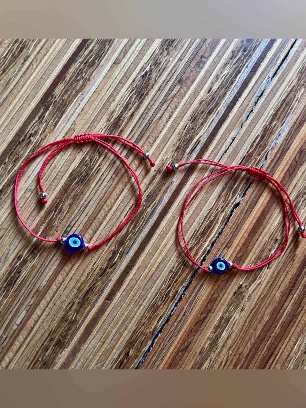 Two New Red Evil Eye Bracelets